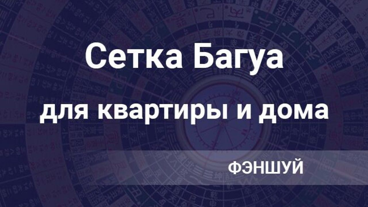 Наложение сетки Багуа в фэншуй на квартиру, дом или комнату